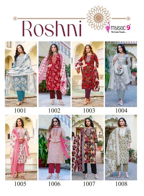Mystic9 roshni vol 1 wholesale kurti market
